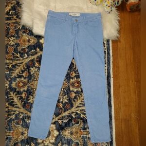Abercrombie & Fitch Light Blue Corduroy Skinny Jeans